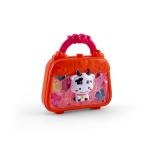 حقيبة مكياج الألعاب اللامعة على شكل قلب