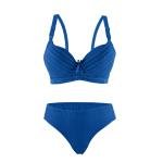 طقم حمالة صدر مبطنة ومخططة مع سلك سفلي وربطة أناقة وراحة يومية