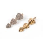 Triple Triangle Rhinestone Hair Clip Set