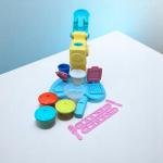 مجموعة ماكينة صنع الآيس كريم الملونة