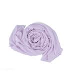 شيلة من الشيفون والقطن بحواف خياطة دقيقة - وردي فاتح