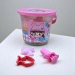 مجموعة صلصال الفتاة الكرتونية التي تحتوي على 24 لونا زاهيا من الصلصال الناعم لتشكيل المجسمات