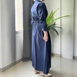 فستان النسائي الأنيق ذو الخصر المطوي