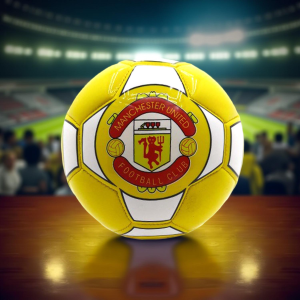 كرة قدم بطبعة نادي مانشستر يونايتد روح الفريق في كل تمريرة