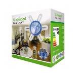 مروحة سقف بشكل U مع ضوء وتحكم عن بعد