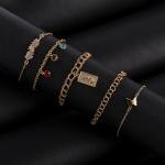 مجموعة أساور بثلاثة أحجار كريمة