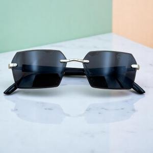 نظارة شمسية مستقبلية بدون إطار بتصميم سداسية