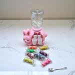 مجموعة صلصال الأرنب الموزع – طقم صلصال بتصميم مبرد الماء مع أكواب ولفائف ملونة