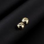 Artificial Hammered Hoop Earrings