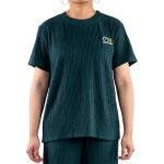 طقم ملابس منزلية بنقشة مضلعة تطريز على الصدر وقصة مريحة راحة وأناقة في كل لحظة