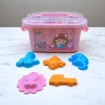 مجسم طين تشكيل للأطفال مجموعة عجينة لعب 24 لون مع قوالب شخصيات كرتونية