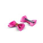 مشبك شعر للبنات بتصميم فيونكة مرصعة بالكريستال مع تصميم زهور