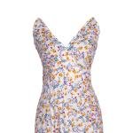 فستان ماكسي برقة الليل بنمط عنق على شكل V