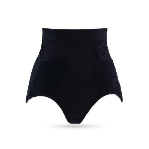 سروال داخلي عالي الخصر للتحكم في البطن سروال داخلي للتخسيس منقوش بالزهور