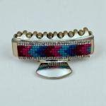 مشبك شعر فسيفسائي مطرز بالكريستال – إكسسوار شعر نسائي أنيق