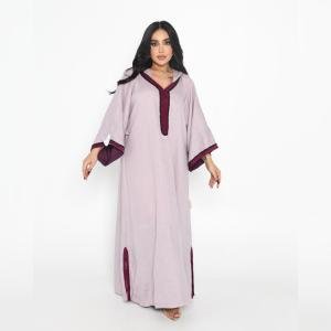 قفطان ساتان بطبقات وكشكش