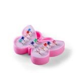 مجموعة خواتم أحجار قوس قزح أنيقة، ملونة، ومناسبة لكل المناسبات