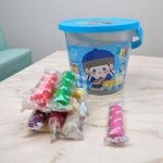 مجموعة صلصال الفتاة الكرتونية التي تحتوي على 24 لونا زاهيا من الصلصال الناعم لتشكيل المجسمات