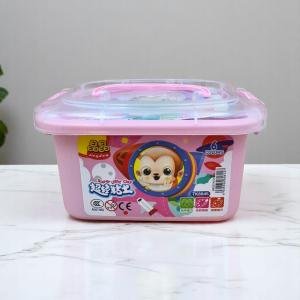 مجموعة الطين الخفيف للغاية - طقم عجين جاف بالهواء مكون من 6 ألوان في صندوق تخزين مع قوالب