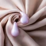 Artificial Pearlescent Pastel Pink Waterdrop Eearings