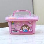 مجسم طين تشكيل للأطفال مجموعة عجينة لعب 24 لون مع قوالب شخصيات كرتونية