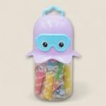 مجموعة استكشاف المحيط من الصلصال حاوية تخزين على شكل أخطبوط جذاب مع 12 لونا زاهيا وقوالب ممتعة