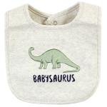 طقم مريلة وشراب قدم من القطن للأطفال برسمة مستكشف الديناصورات