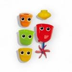 مجموعة ألعاب ماء استحمام للأطفال ألعاب تفاعلية ملونة تشجع اللعب أثناء الاستحمام