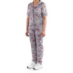 طقم بيجامة ستان بنقشة بيزلي ناعم، مريح وأنيق