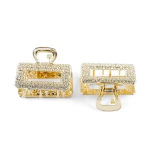 مجموعة مشابك شعر مستطيلة بملمس مميز