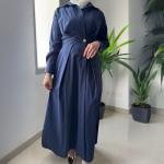 فستان النسائي الأنيق ذو الخصر المطوي