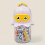 مجموعة استكشاف المحيط من الصلصال حاوية تخزين على شكل أخطبوط جذاب مع 12 لونا زاهيا وقوالب ممتعة