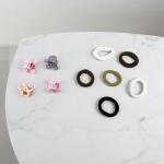 مجموعة إكسسوارات شعر للأطفال من هابي بير عبوة من أشرطة مطاطية بألوان كرتونية ومحايدة