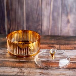 وعاء حلويات أكريليك بتصميم خطوط رأسية