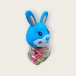 مجموعة عجينة اللعب برأس أرنب 14 لون مع علبة تخزين على شكل حيوان لطيف