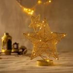 حامل اضاءه ليد علي شكل نجمة مع نجمة