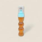 أنبوب سلايم لامع على شكل دمية أميرة مع غطاء علوي لطيف