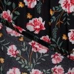 فستان ماكسي برقة الليل بنمط عنق على شكل V