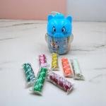 مجموعة صلصال بأشكال رؤوس الحيوانات مجموعة طين ملوّن ناعم بـ 12 لونا للأطفال