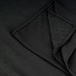 شيلة قطن وشيفون بحواف مطرزة بأناقة – أسود