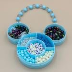 مجموعة خرز الحروف الوردية للأميرات مثالية لصنع الإكسسوارات الإبداعية