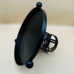 Elegant metal cake stand with decorative base