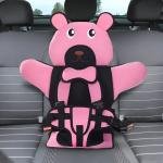 وسادة أمان لحزام مقعد السيارة على شكل دب للأطفال رفيق السفر اللطيف والمريح