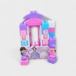 مجموعة مكعبات قلعة الأميرة مع دمى