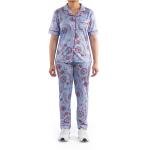 طقم بيجامة ستان بنقشة بيزلي ناعم، مريح وأنيق