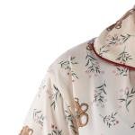 طقم بيجامة ستان بنقشة بيزلي ناعم، مريح وأنيق