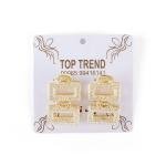 مجموعة مشابك شعر مستطيلة بملمس مميز