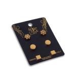 مجموعة أقراط ثلجية يدوية مستديرة ومربعة