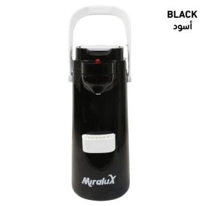 خزان سائل بمصباح سكب سهل ومقبض حمل التخزين النظيف بدون فوضى - اسود