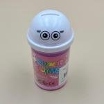 علبة سلايم سوبر بغطاء شخصية كرتونية سلايم مطاطي، ناعم، وممتع للعب الحسي